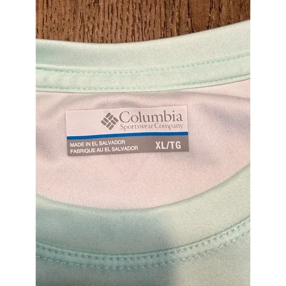 Columbia PFG Terminal Tackle Long Sleeve Fishing Shirt Blue Ombre Mens XL - Picture 6 of 12